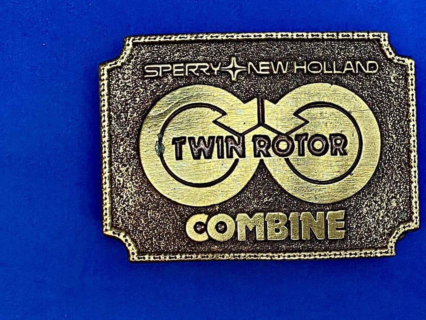 Vintage 1978 **Sperry New Holland Twin Rotor Combine** Belt Buckle