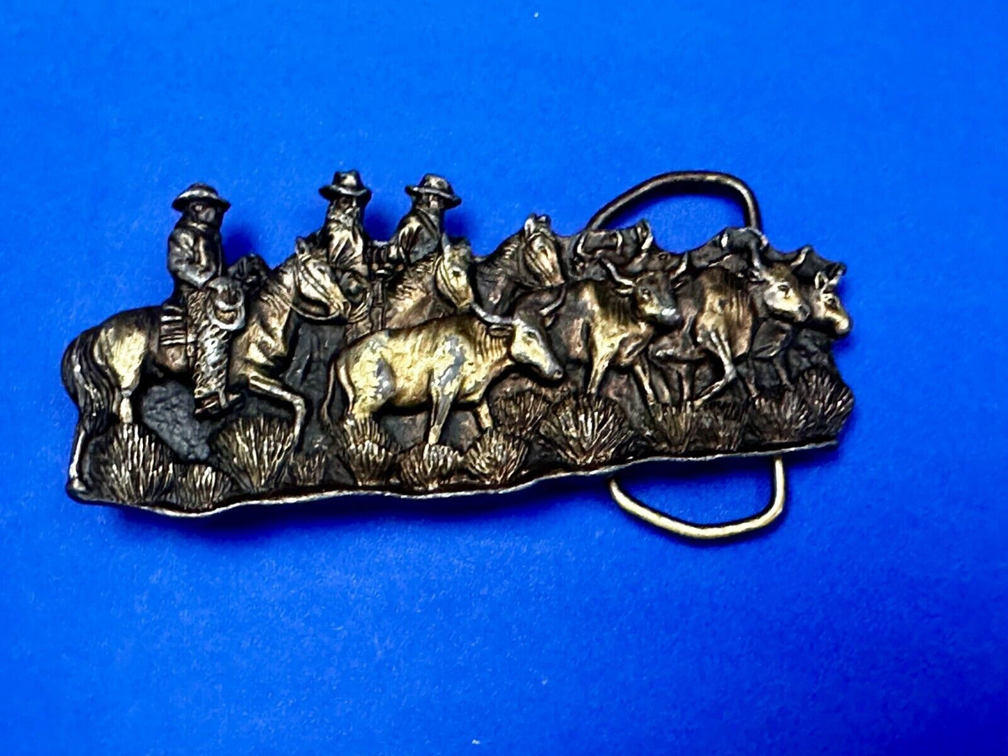The Caddle Drive - Rodeo Cowboys Ranchers Day at Work Bergamot Belt Buckle