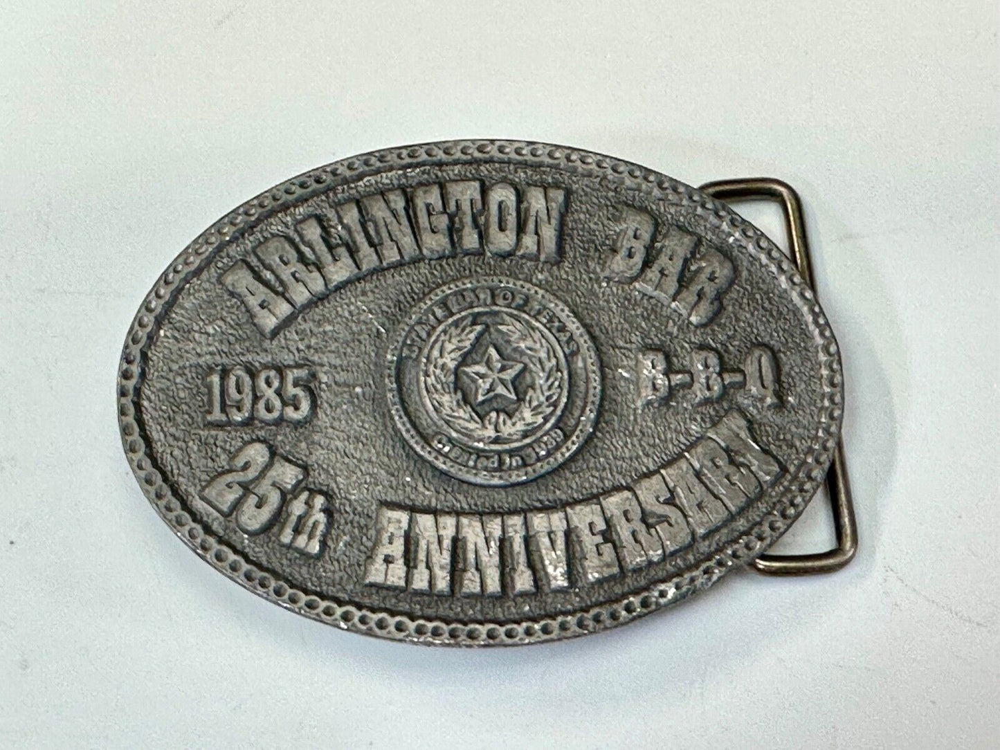 Texas Lawyer State Bar Assn. - Arlington Bar 25th Anniversary BBQ belt buckle