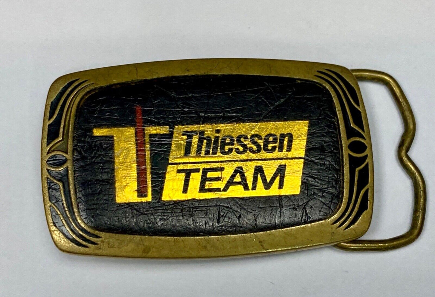 Thiessen Team: Shotcrete & Grout Supplies, Mining Equipment 1987 Belt Buckle