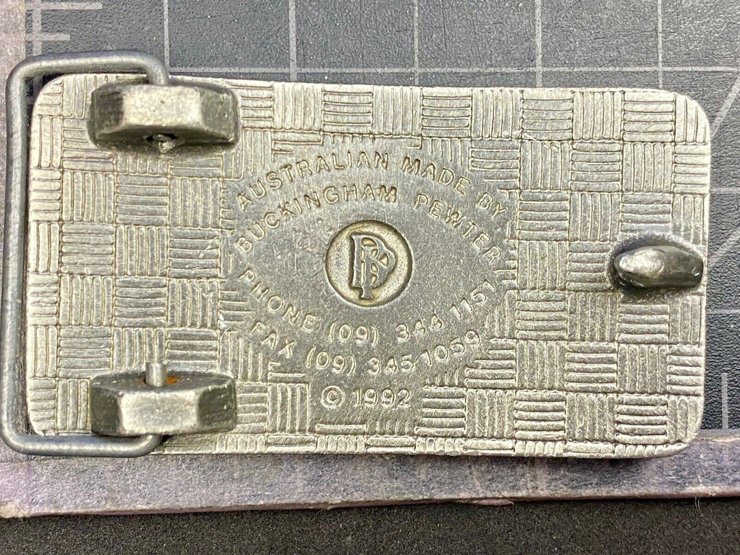 BHP Iron Ore Mobile Equipment Workshop Newman, Western Australia belt buckle