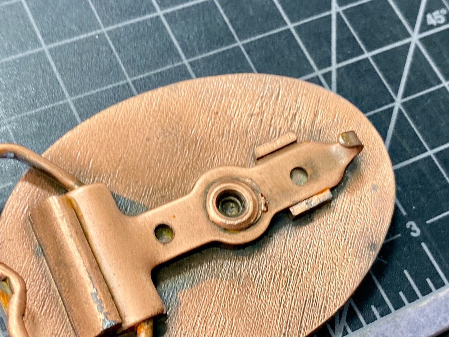 1982 Redbrid Constitution company - Accident free Safety Award belt buckle