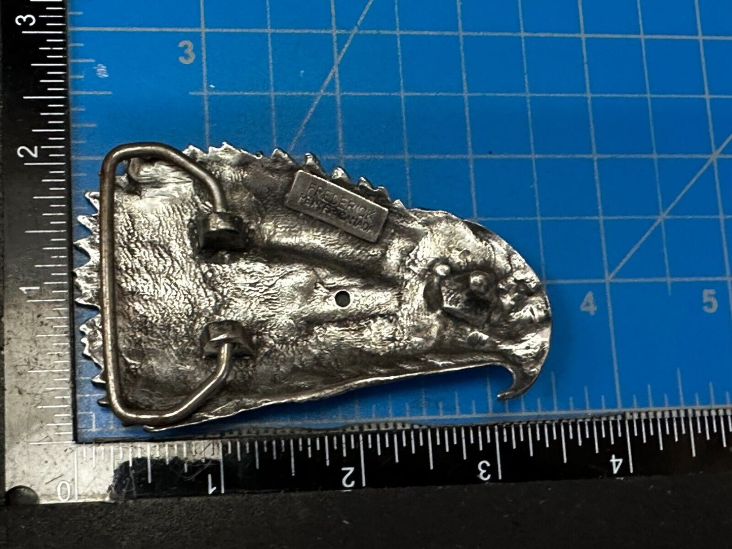 Vintage Eagles Head - Highly Detailed - Frederick Pewter Canada Belt Buckle