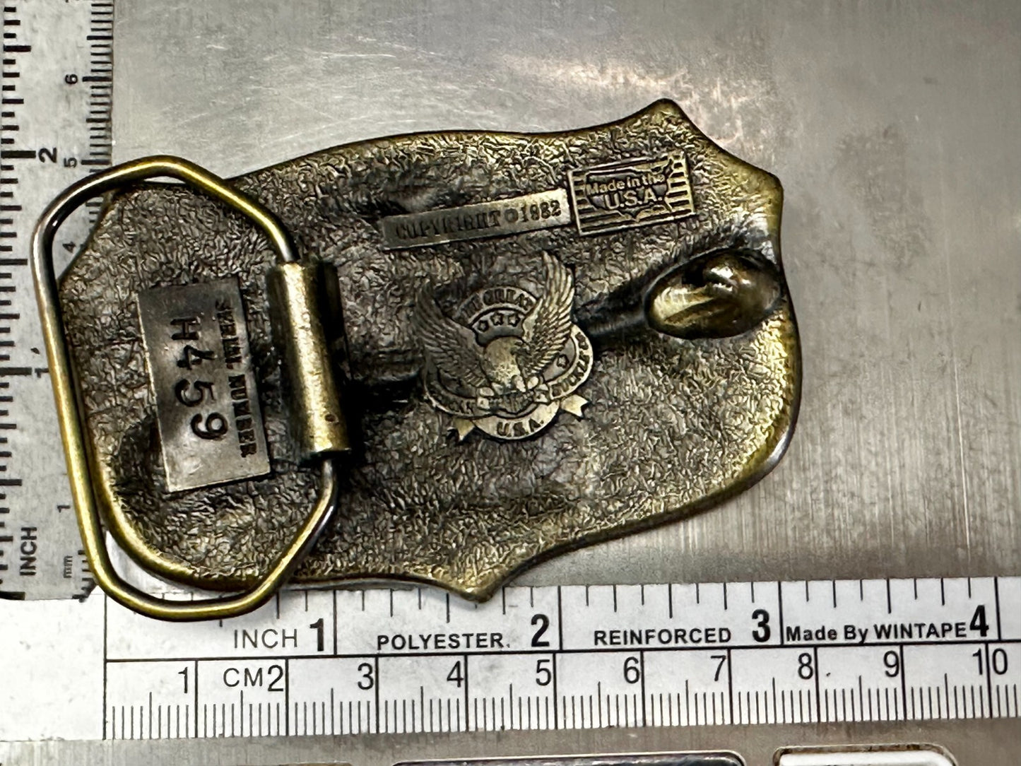 The Right To Keep and Bear Arms Article II VTG 1982 Great American Belt Buckle
