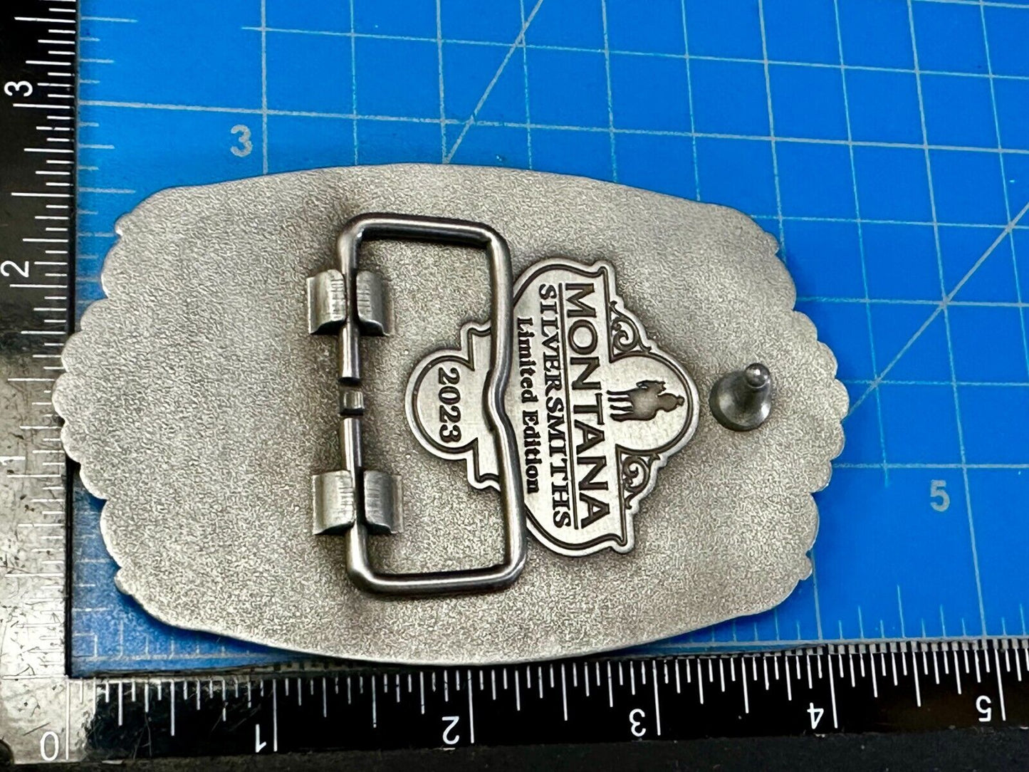 2023 Pendleton Whiskey Let'er Buck Rodeo Cowboy Montana Silversmiths Belt Buckle