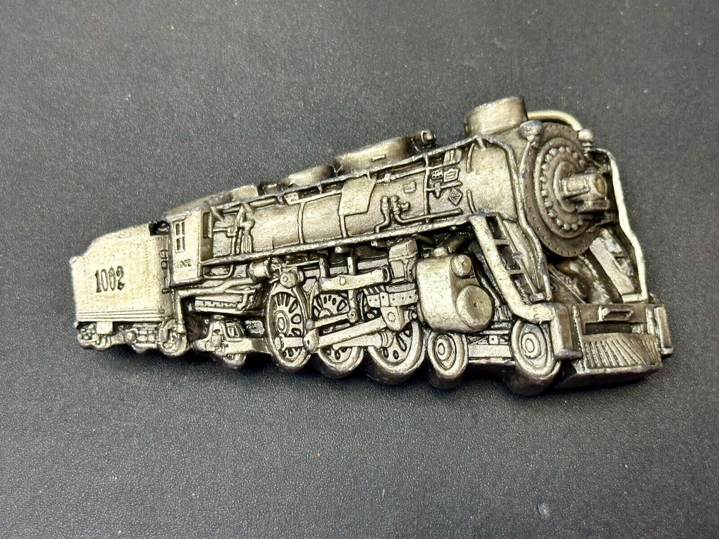 Train Steam Locomotive Vintage 1978 Cutout RR Bergamot Belt Buckle