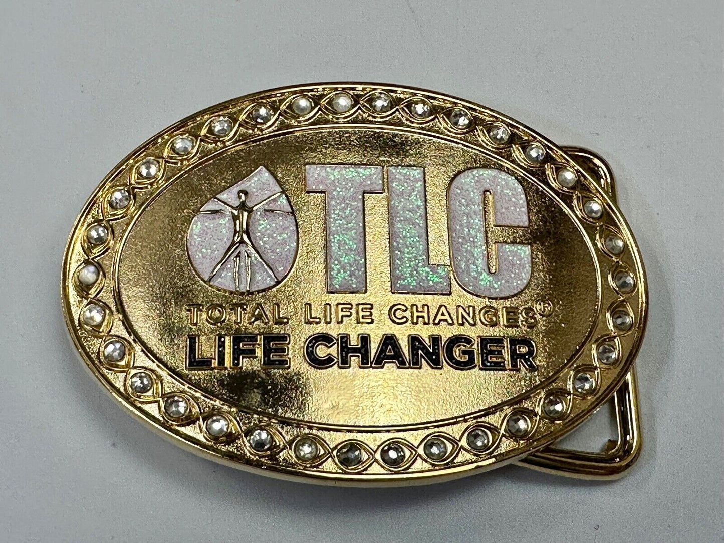 TLC Total Life Changes - Life Changer Fitness Diet Nutrition belt buckle