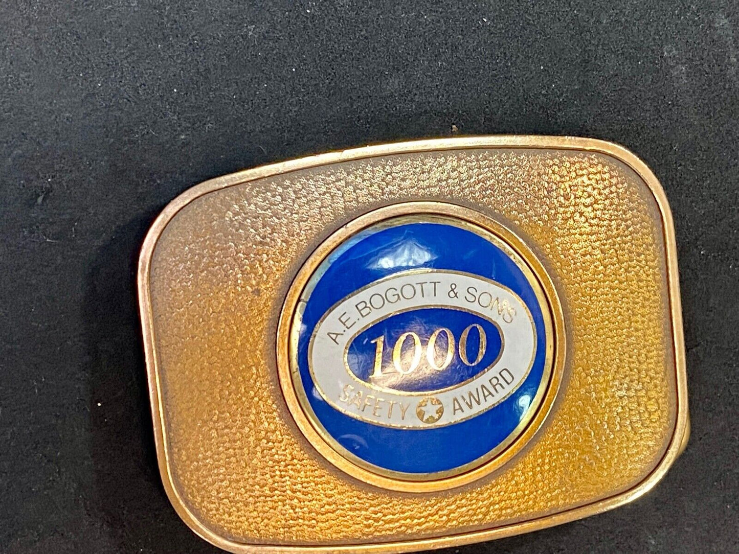 Vintage Ae Boggot And Sons Company Safety Award Belt Buckle