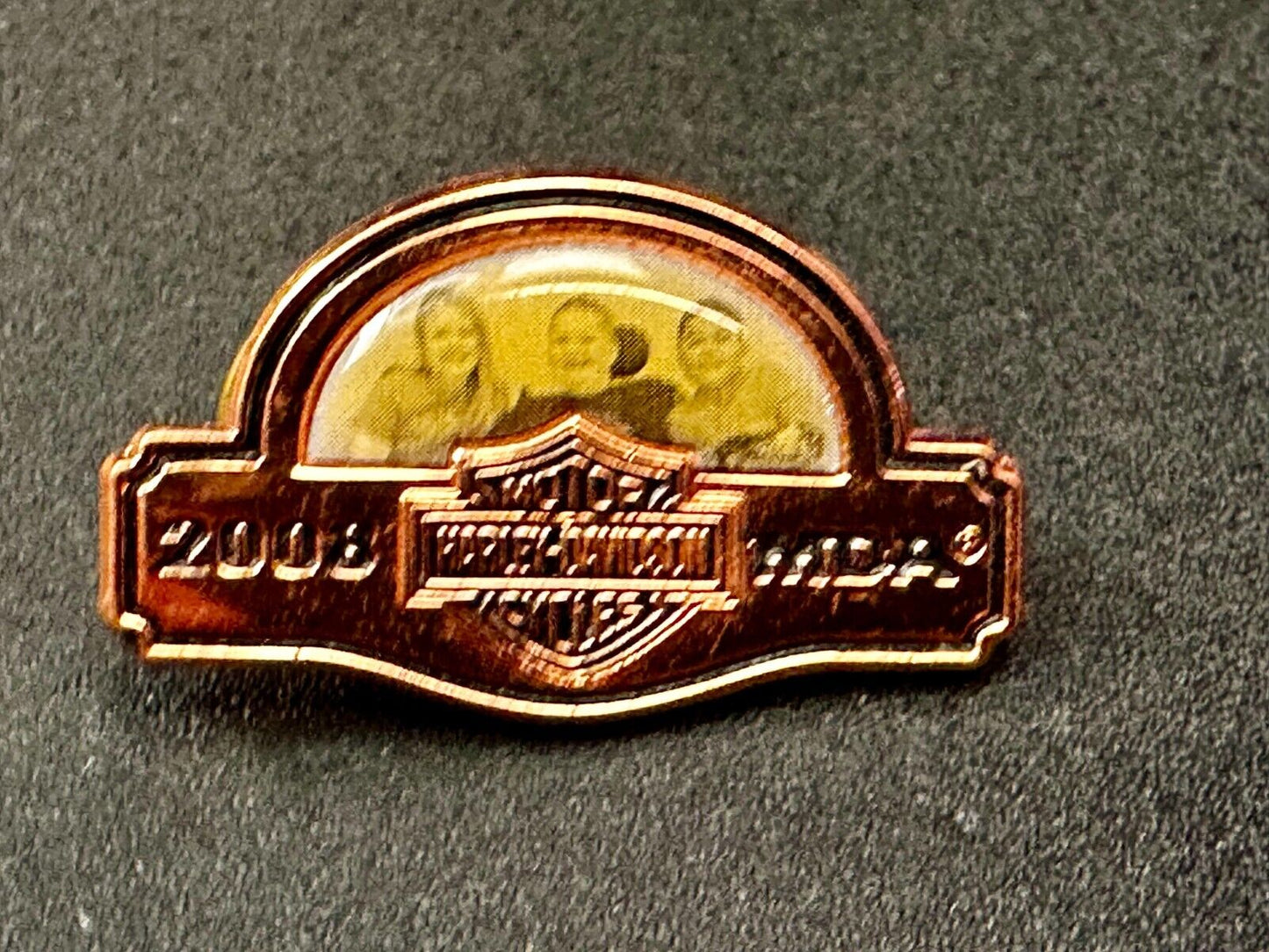2008 MDA Ride Harley Davidson Motorcycle Logo Rider Biker Jacket Vest Pin