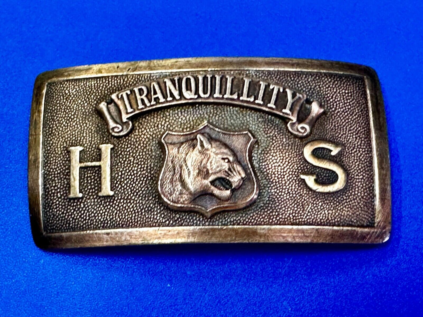 Tranquility High School Logo Seal Belt Buckle Invisible Made in USA