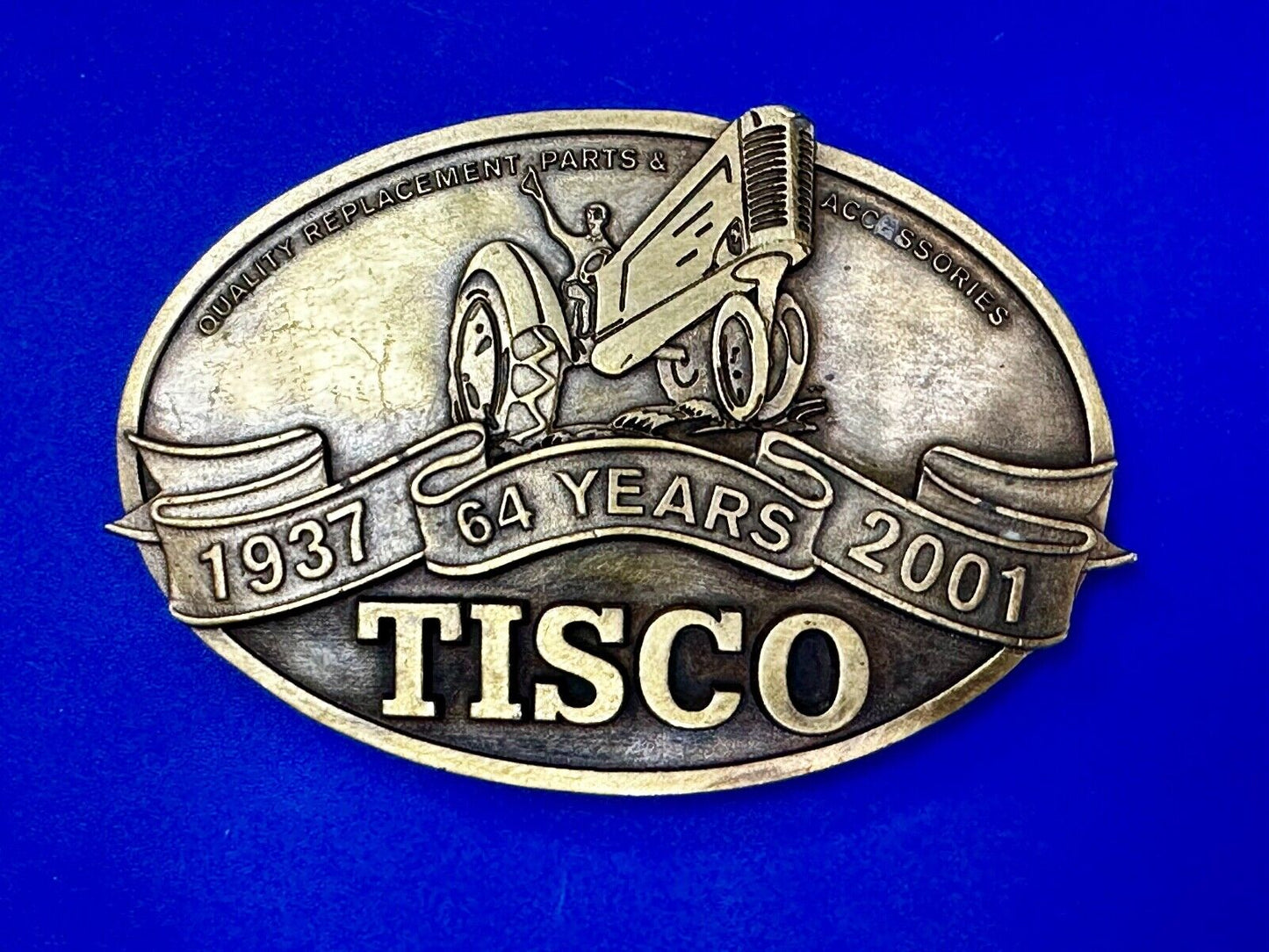 TISCO Tractor Implement Supply Replacement Parts 64 years, 2001 Belt Buckle