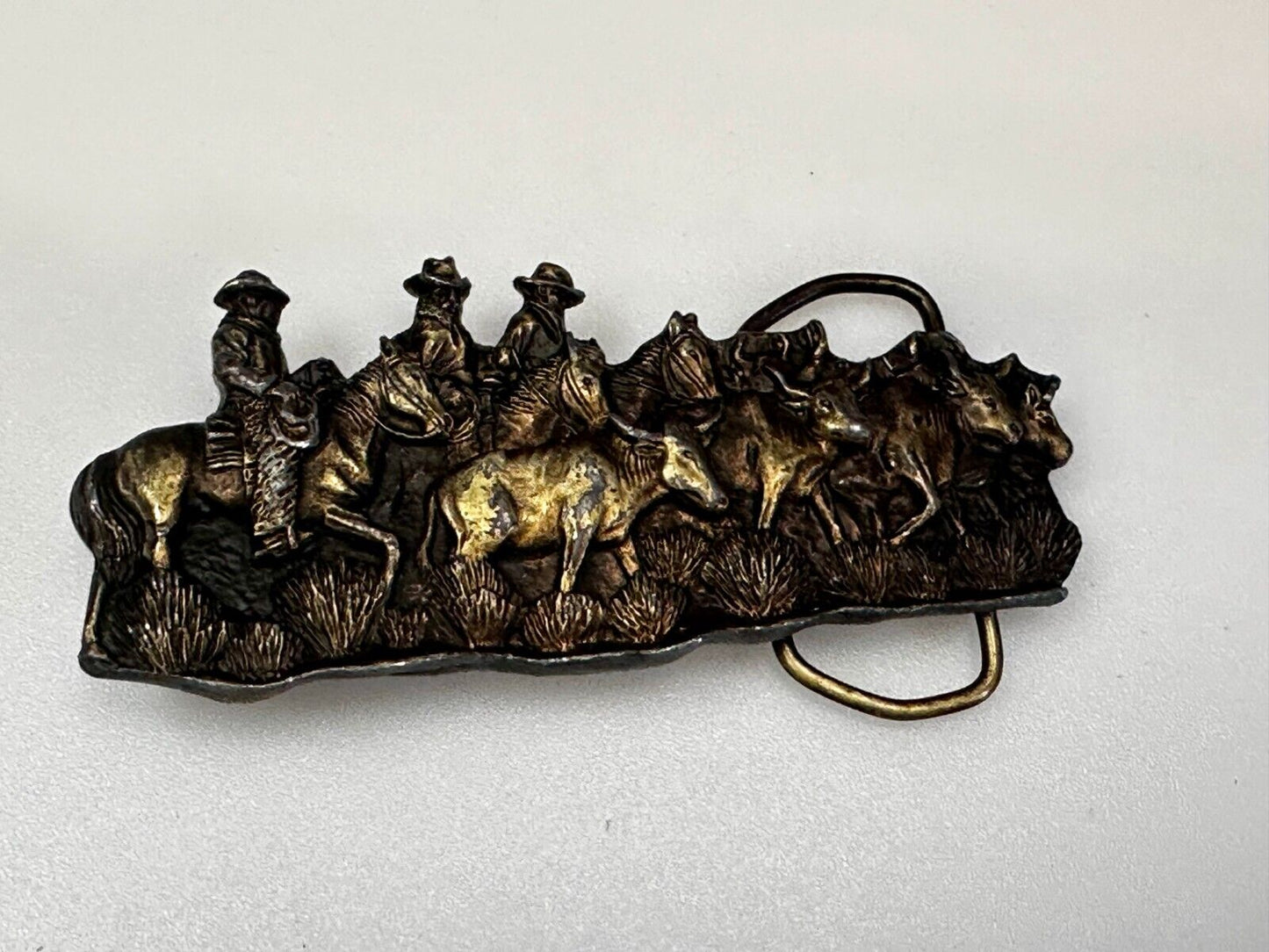 The Caddle Drive - Rodeo Cowboys Ranchers Day at Work Bergamot Belt Buckle
