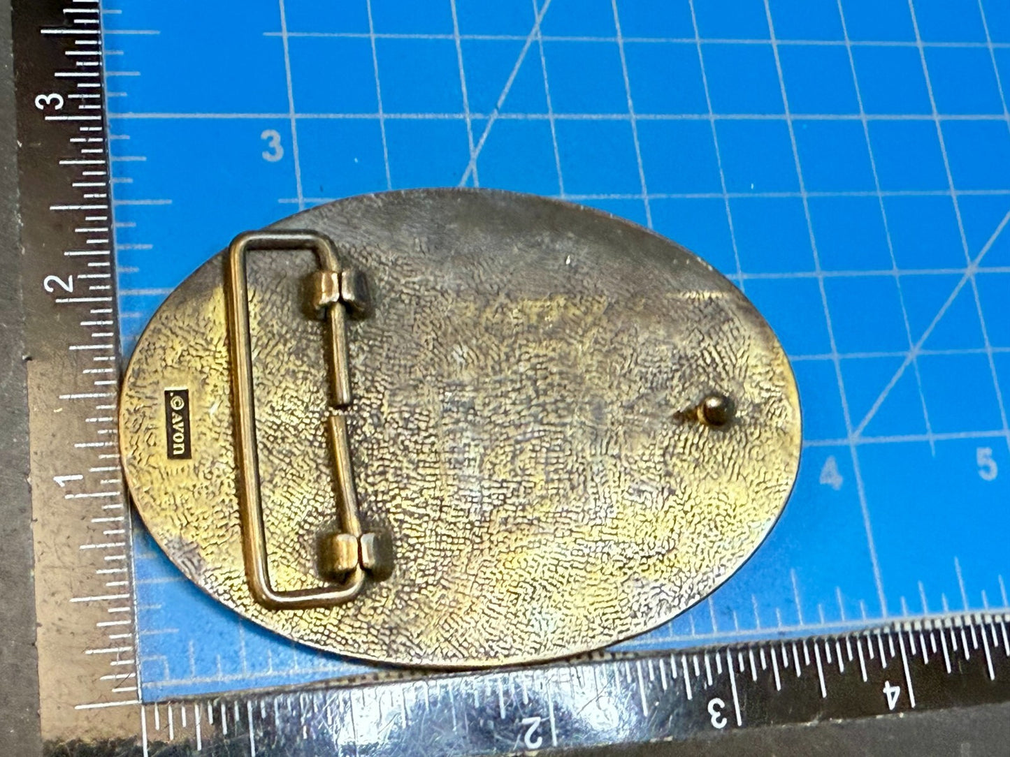 Vintage Avon Collectible Ford Model T Car Collectors Brass Tone Belt Buckle