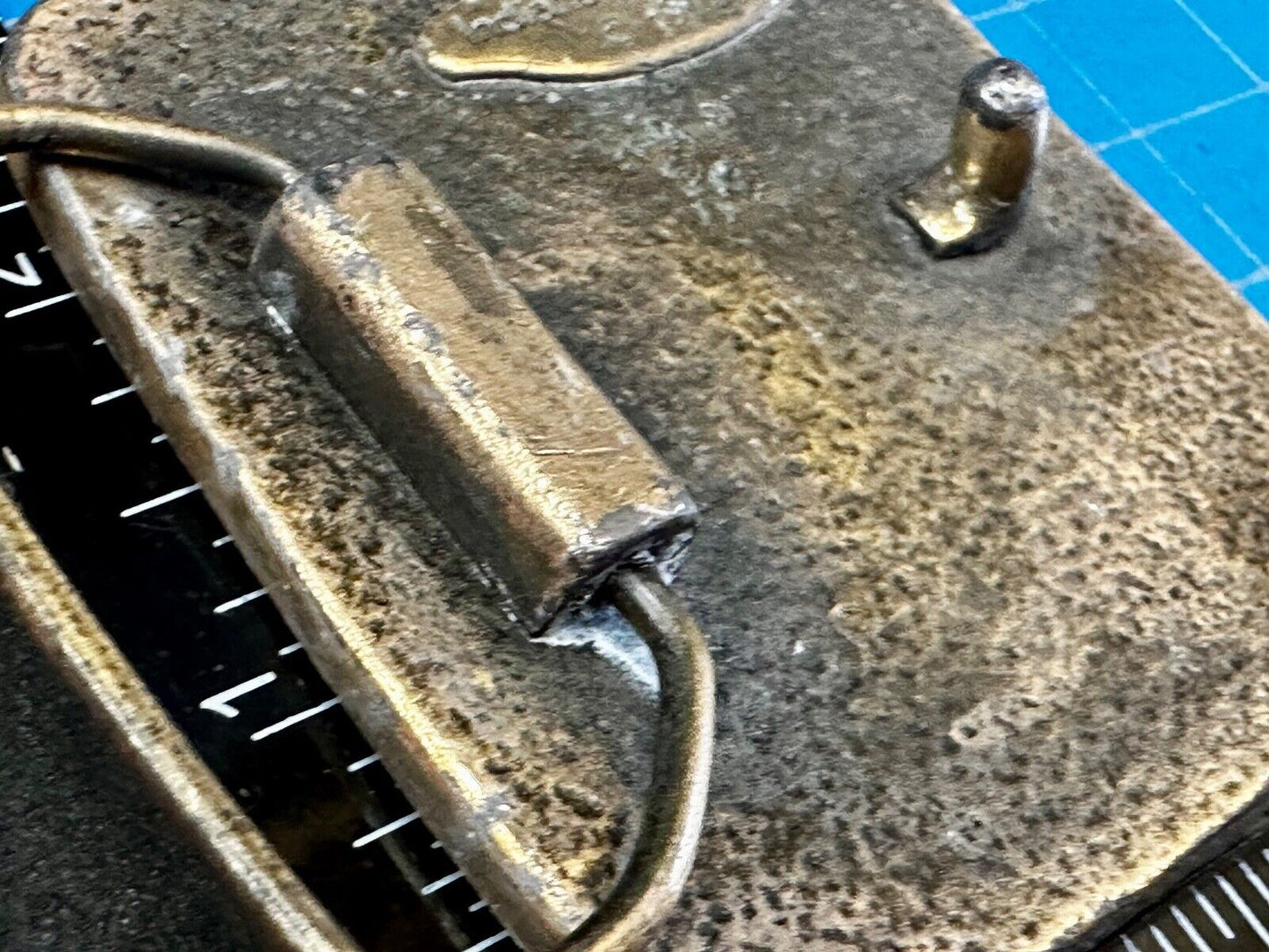 Bass Sport Fishing Vintage 1976 Indiana Metal Craft Belt Buckle