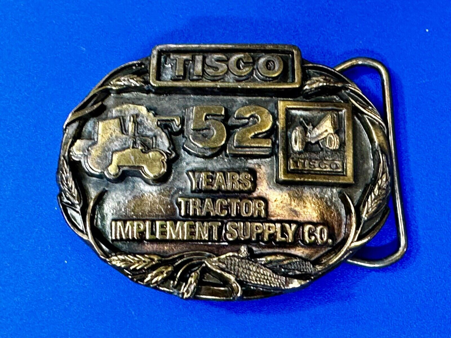 Tisco 52 Years Tractor Implements Supply Commemorative Belt Buckle by Siskiyou