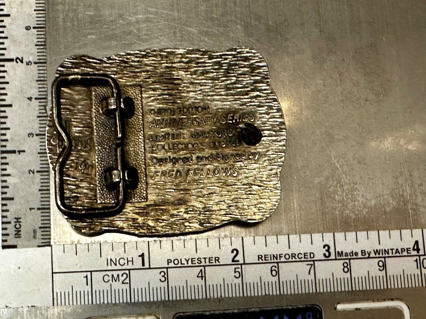 1985 NFR National Finals Rodeo Youth Size Hesston Commemorative Belt Buckle