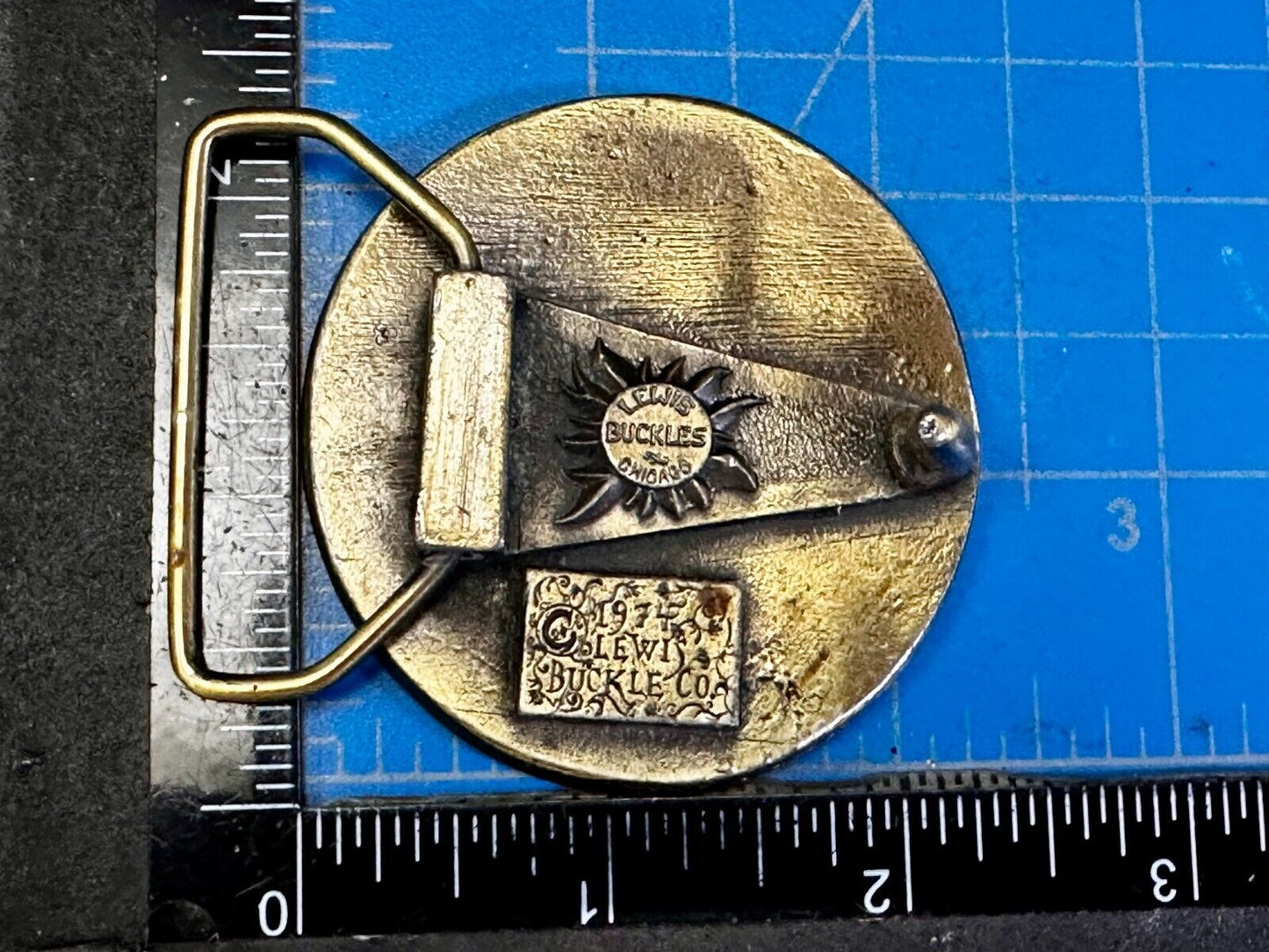 B & O Baltimore and Ohio Railroad Vintage 1974 Belt Buckle by Lewis Buckle Co.