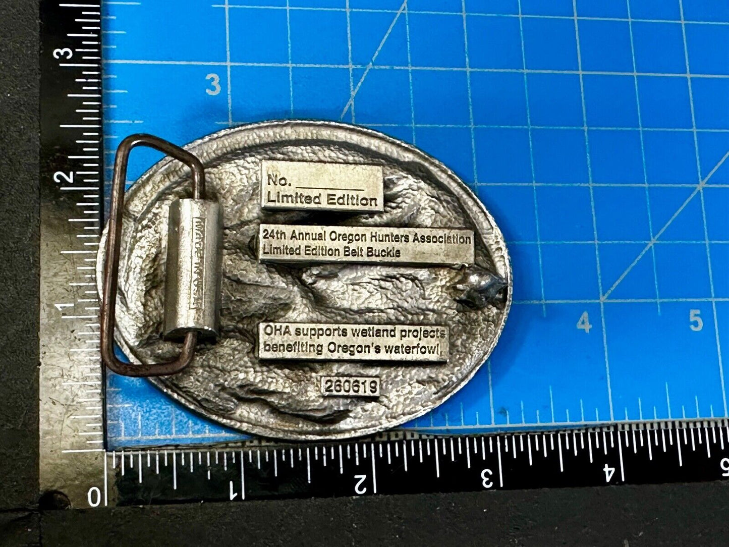 24th Annual Oregon Hunters Association Commemorative Limited Edition Belt Buckle