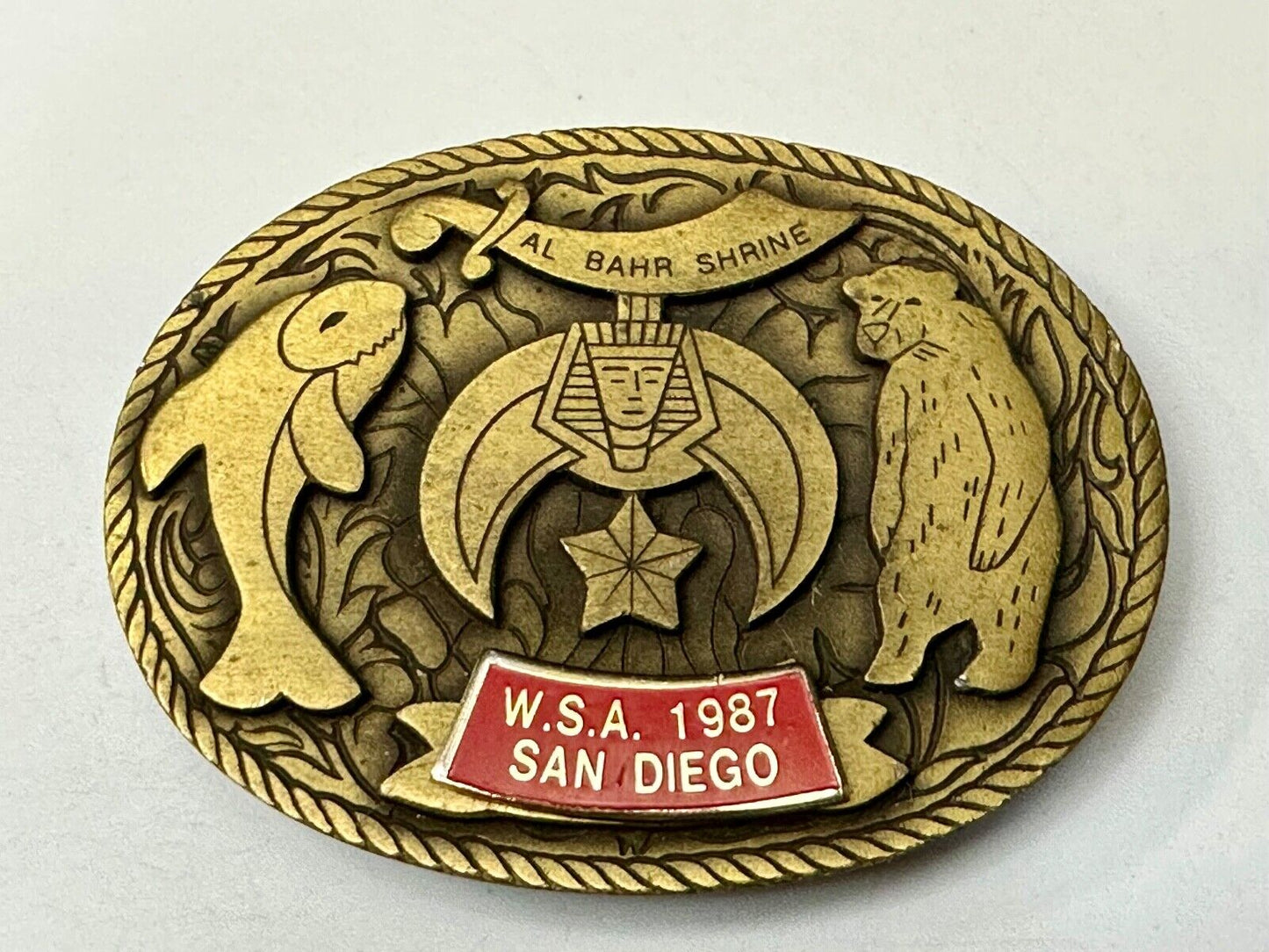 Belt Buckle Texas Shriners