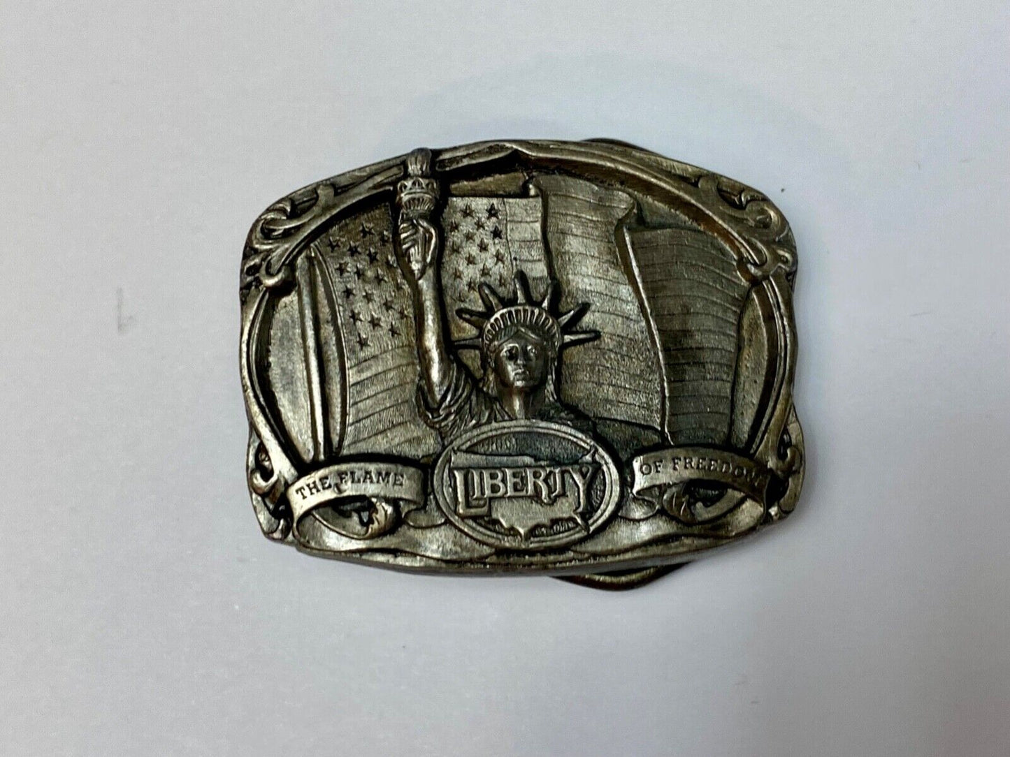 The Flame of Freedom. - Statue of Liberty 1986 Bergamot D-157 belt buckle
