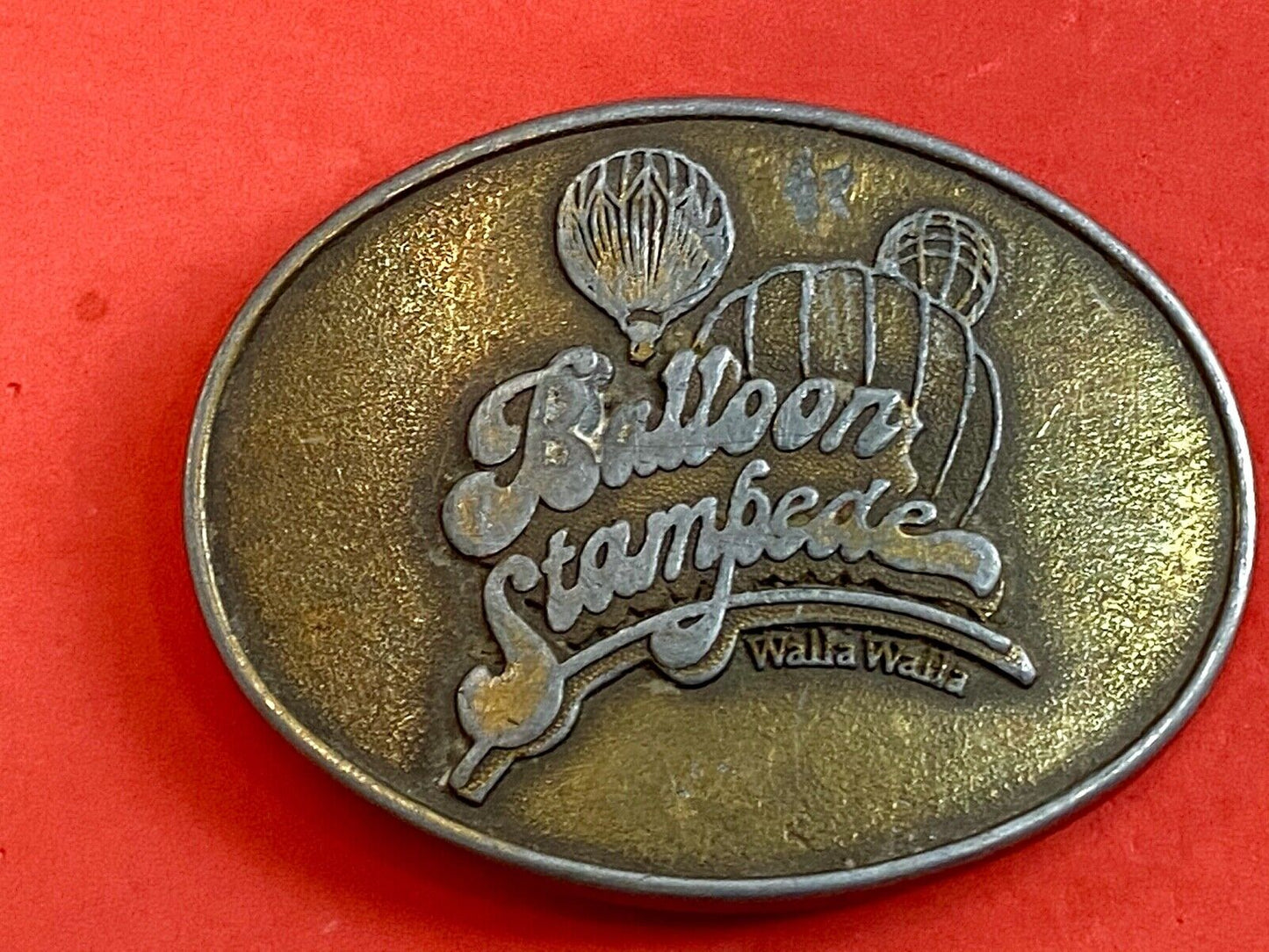 balloon stampede - Walla Walla Washington belt buckle