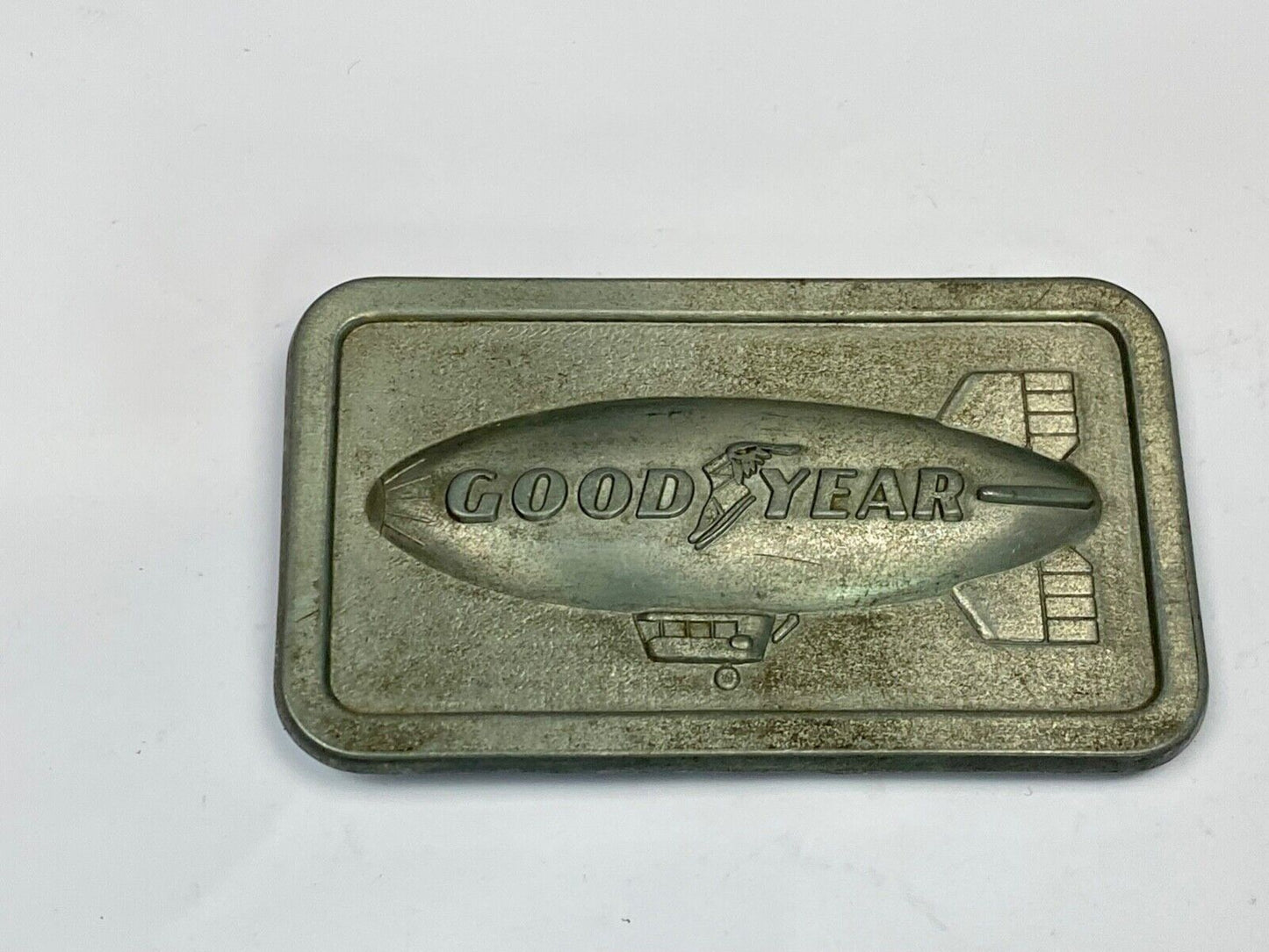 The Goodyear Blimp - Sporting Events, Tire And Rubber Company Belt Buckle