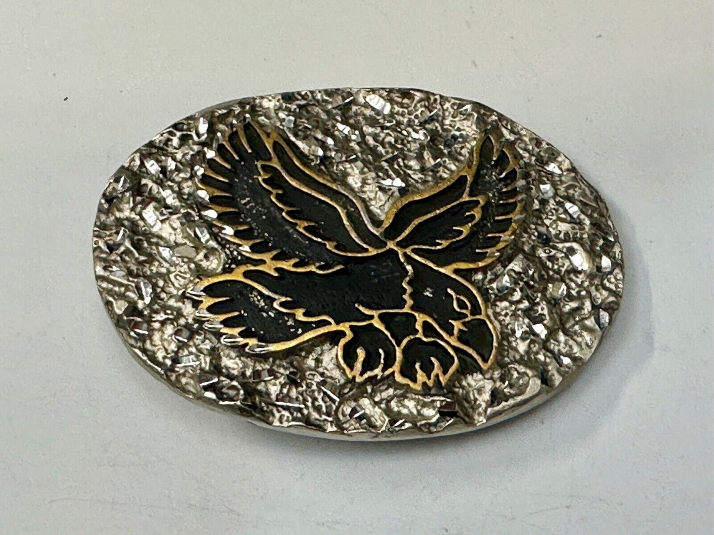 Attacking Eagle - Native American Indian Theme belt buckle Handcrafted by SSI