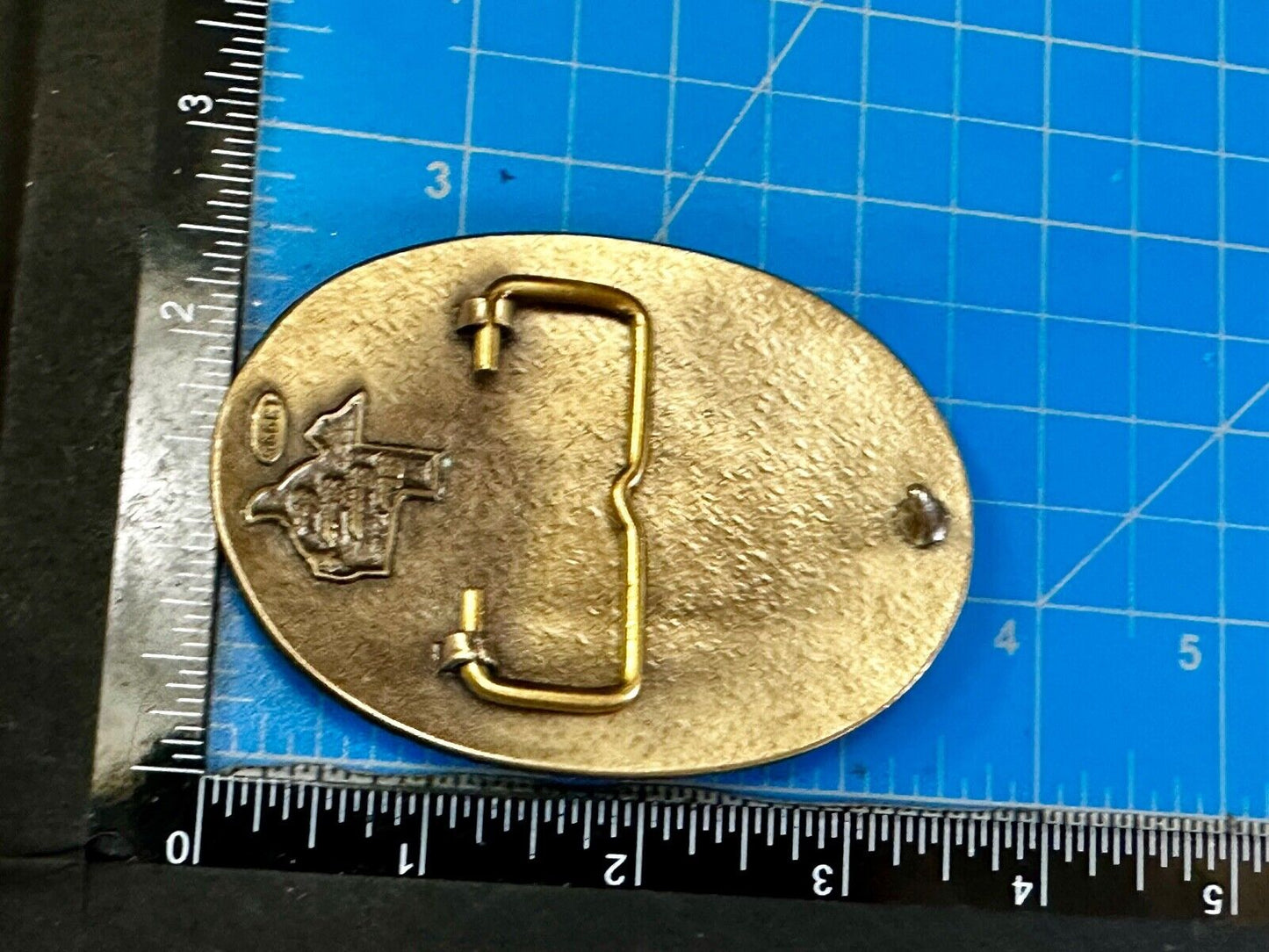 2008 Alamo Area Moderators 1st Place Grand Dame RARE Blue Bayou Belt Buckle