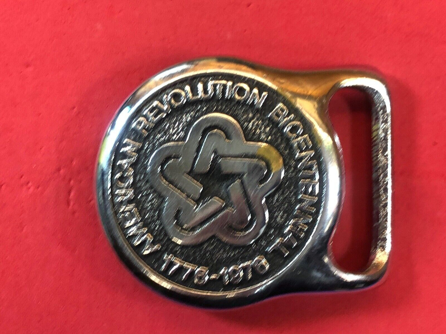 American Revolution Bicentennial Celebration Belt Buckle 1776-1976