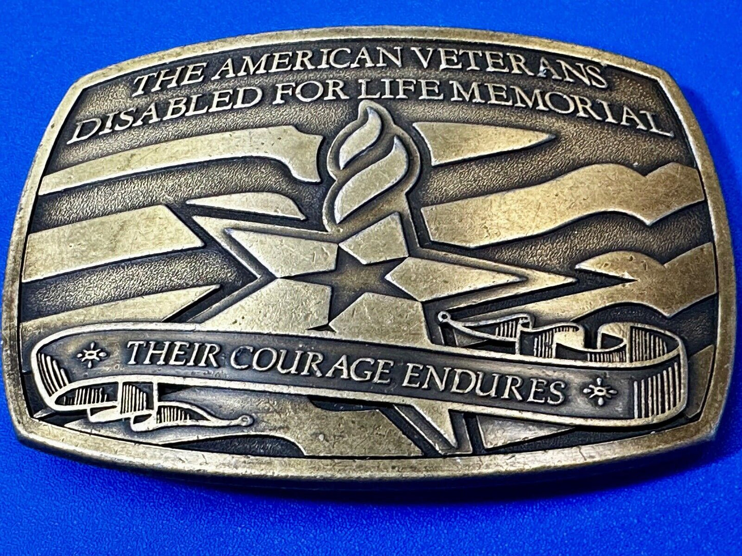 The American Veterans Disabled For Life Memorial Commemorative Belt Buckle