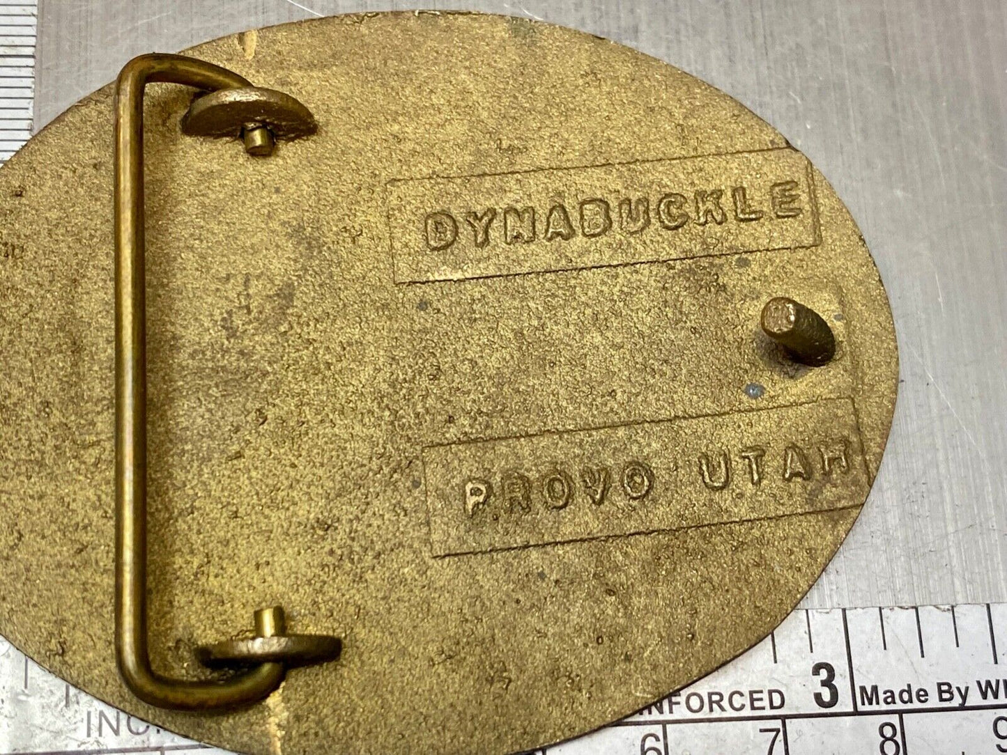 The Coastal Corporation Safety Award solid brass dynabuckle belt buckle