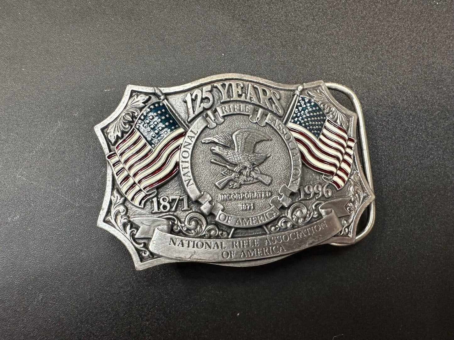 1996 NRA National Rifle Association Firearms Freedom 125 year celebration belt