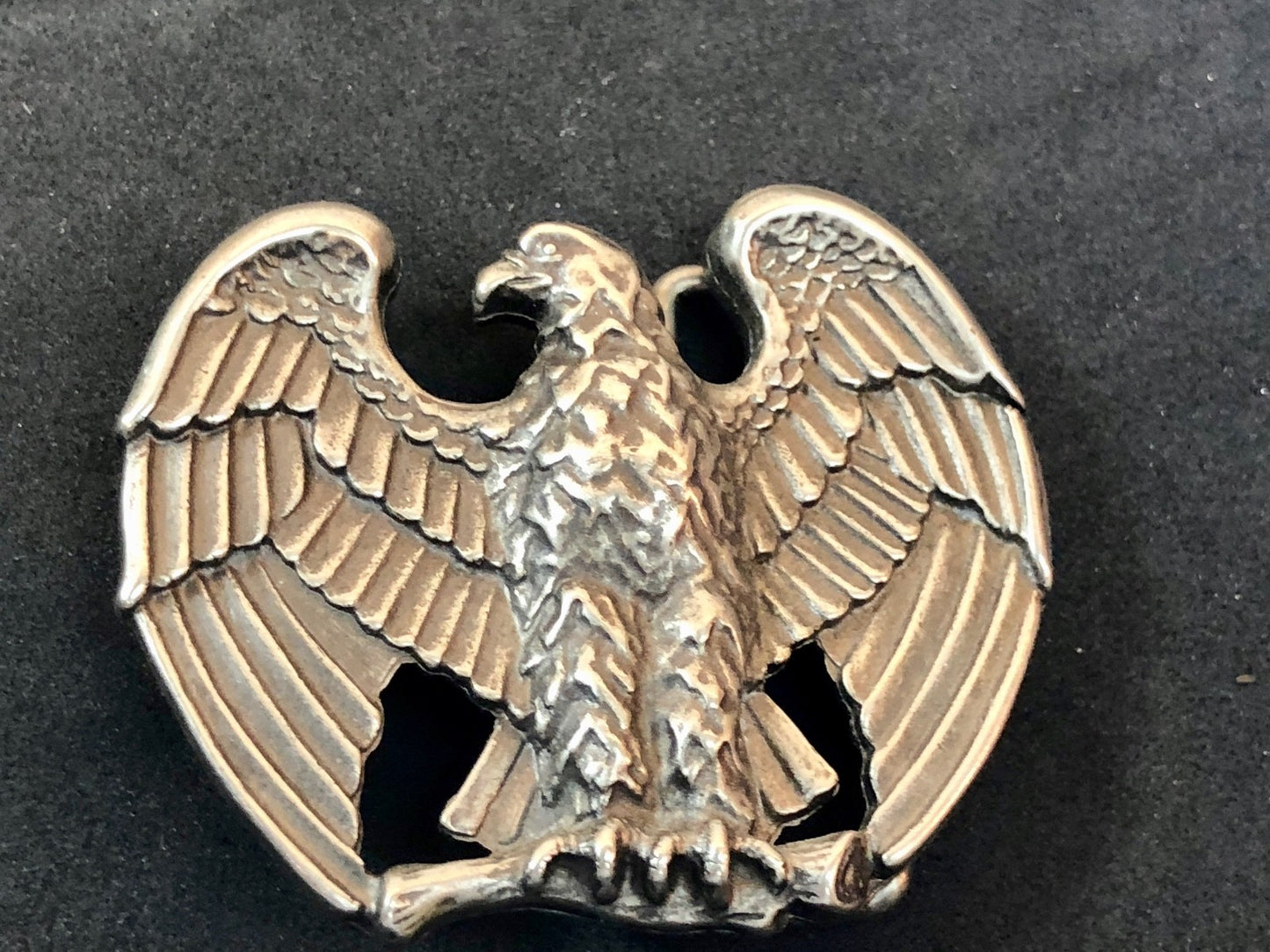 Vintage 80s Retro? AVON Perched Eagle Thick Metal Belt Buckle