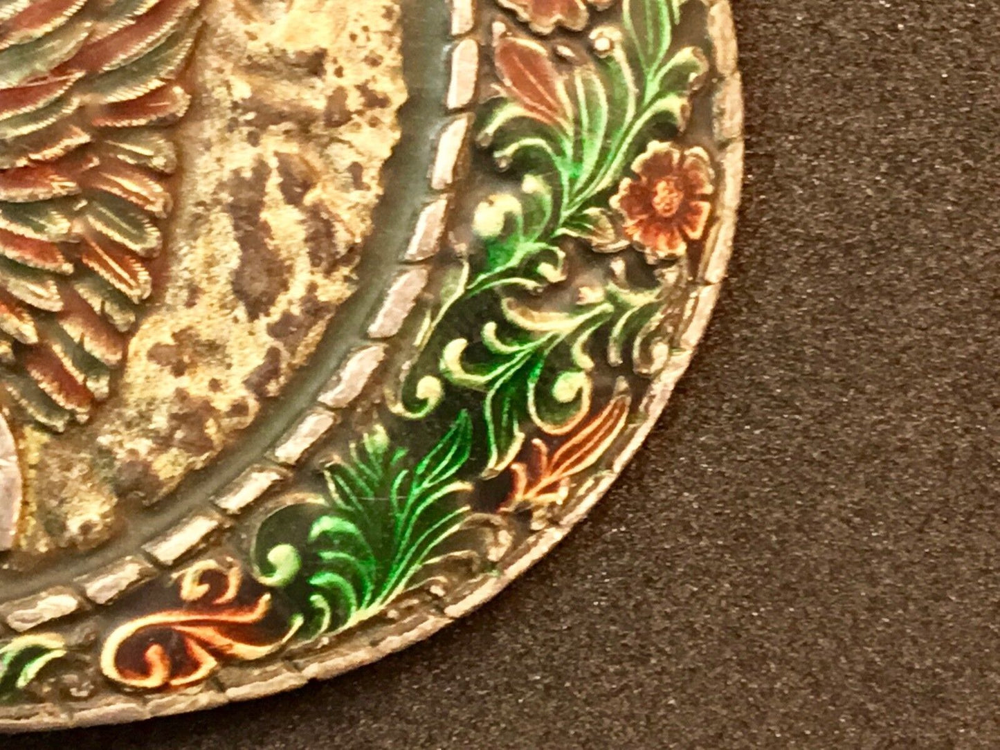 Vintage 1982 Eagle Head Belt Buckle Indiana Metal Craft Western Patriotic Gift