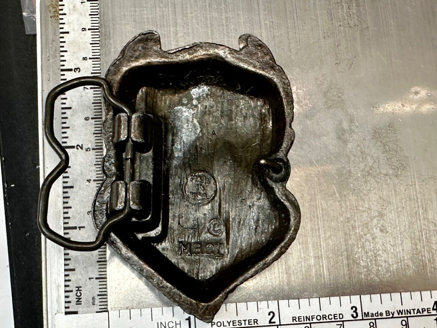 Bearded Devil Vintage MBCI Fantasy Man Head Vintage 70s Belt Buckle