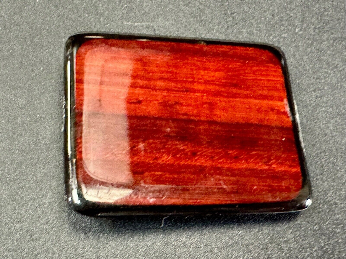 Beautiful Cherrywood? artisan glossy reflective belt buckle