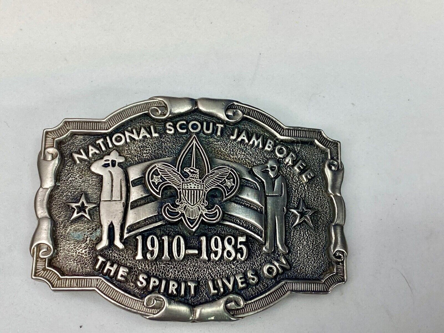 1985 National Scout Jamboree Belt Buckle Boy Scouts Of America By Texas Western