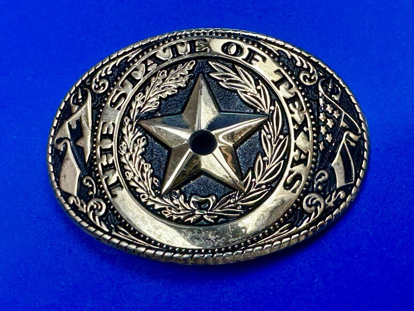 Texas - Lone Star Flags Seal - belt buckle READY for your centerpiece