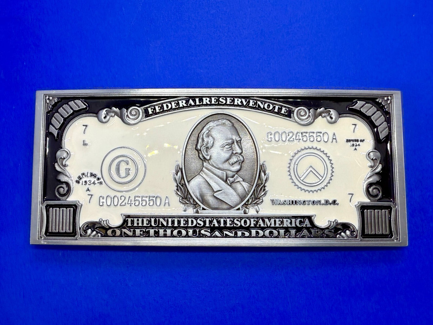 Thousand Dollar Bill New LARGE Novelty Belt Buckle