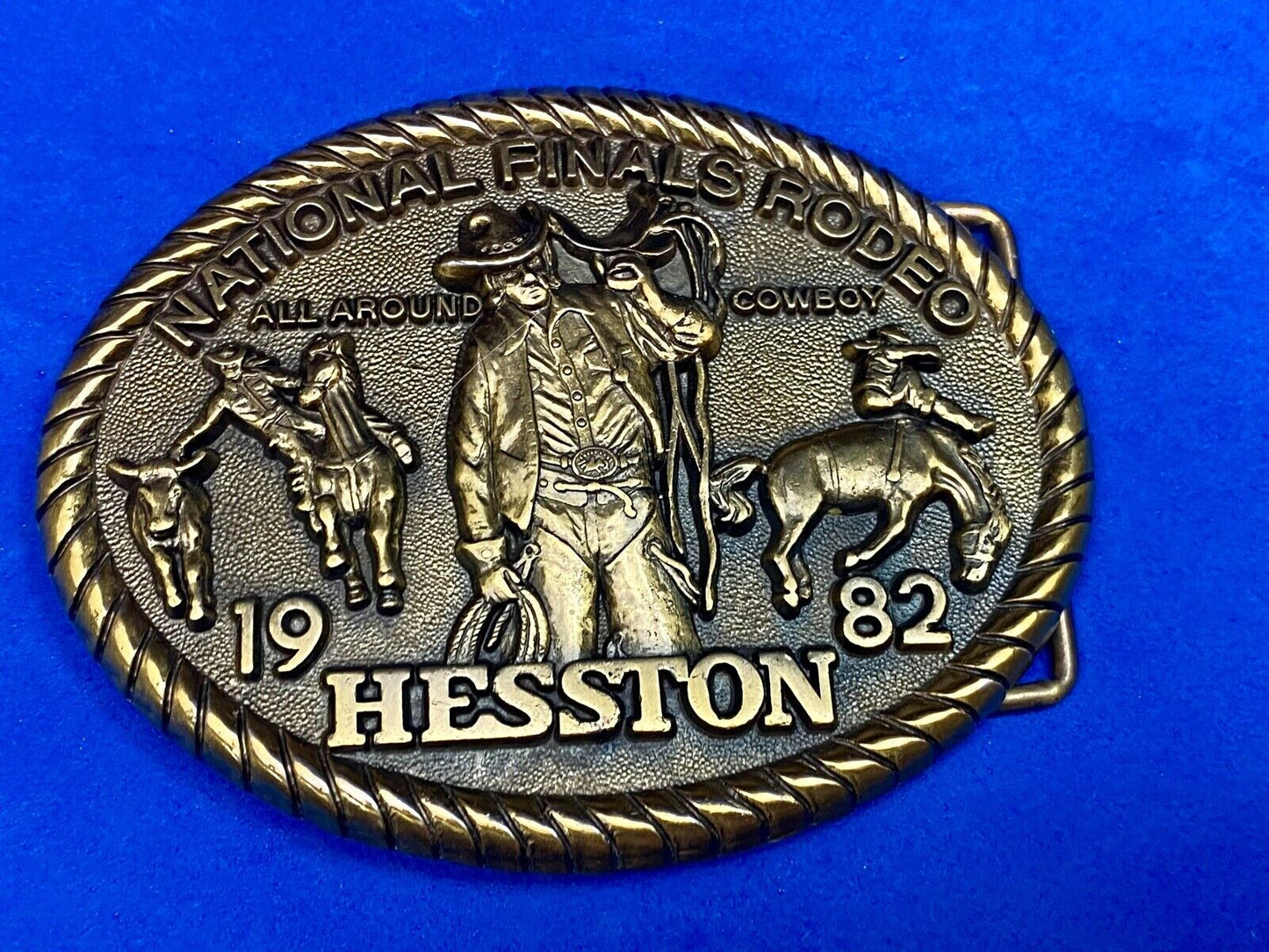 1982 Nfr Hesston Rodeo Finals, Limited Edition Collector's Belt Buckle