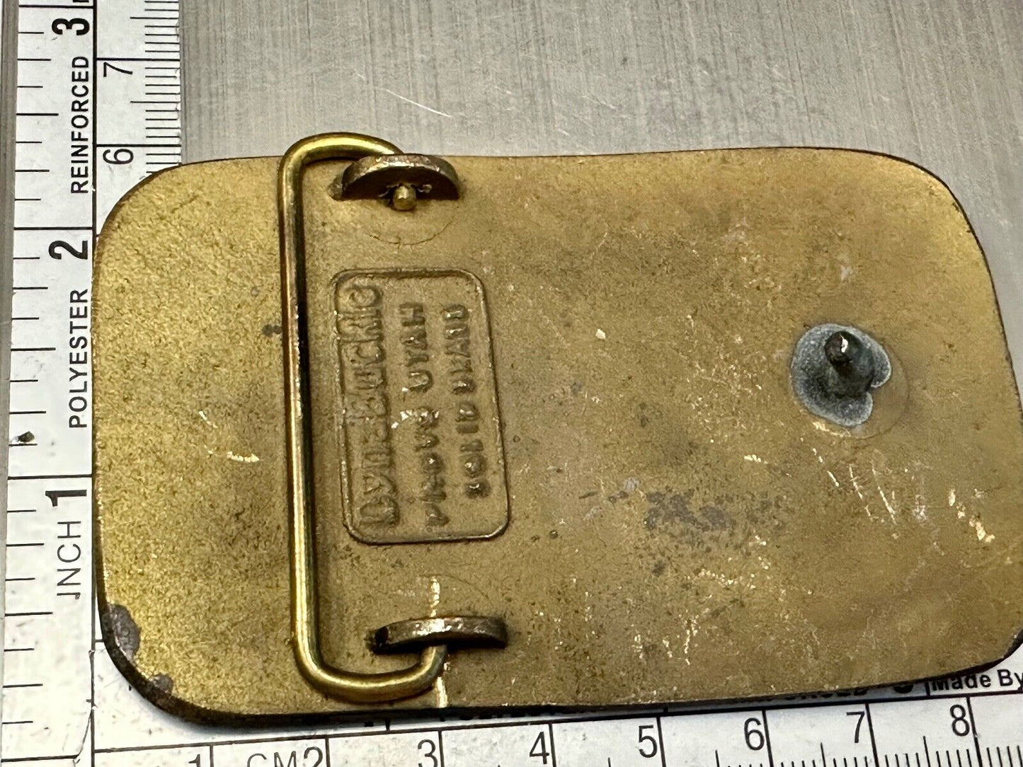 BF Bode Finn Construction Equipment Company Solid Brass Dynabuckle Belt Buckle