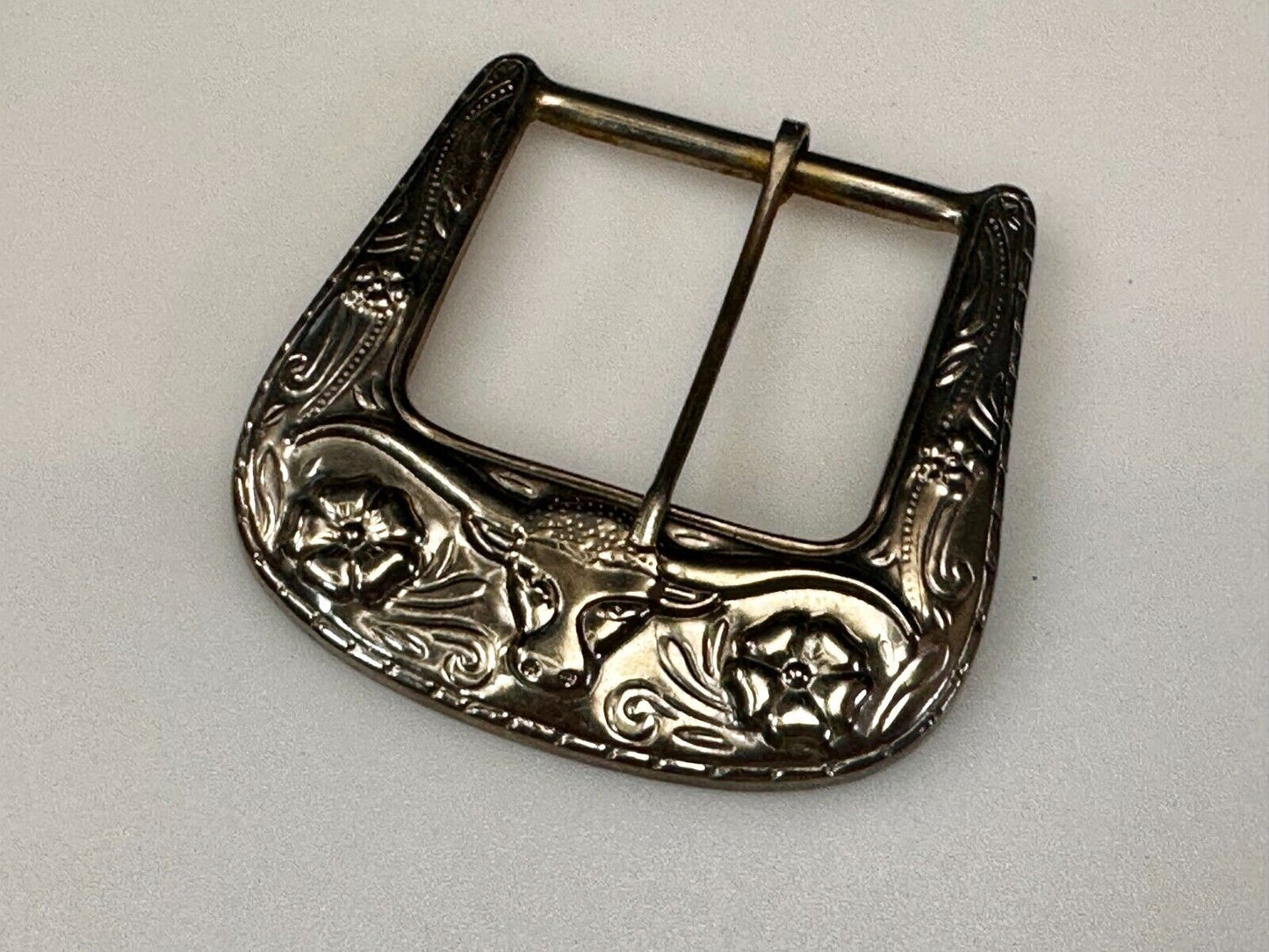 Texas Long Horn Steer Rodeo Cow Ranger Style Replacement Western Belt Buckle