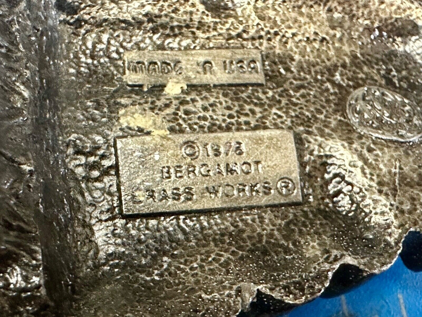 Train Steam Locomotive Vintage 1978 Cutout RR Bergamot Belt Buckle #1002