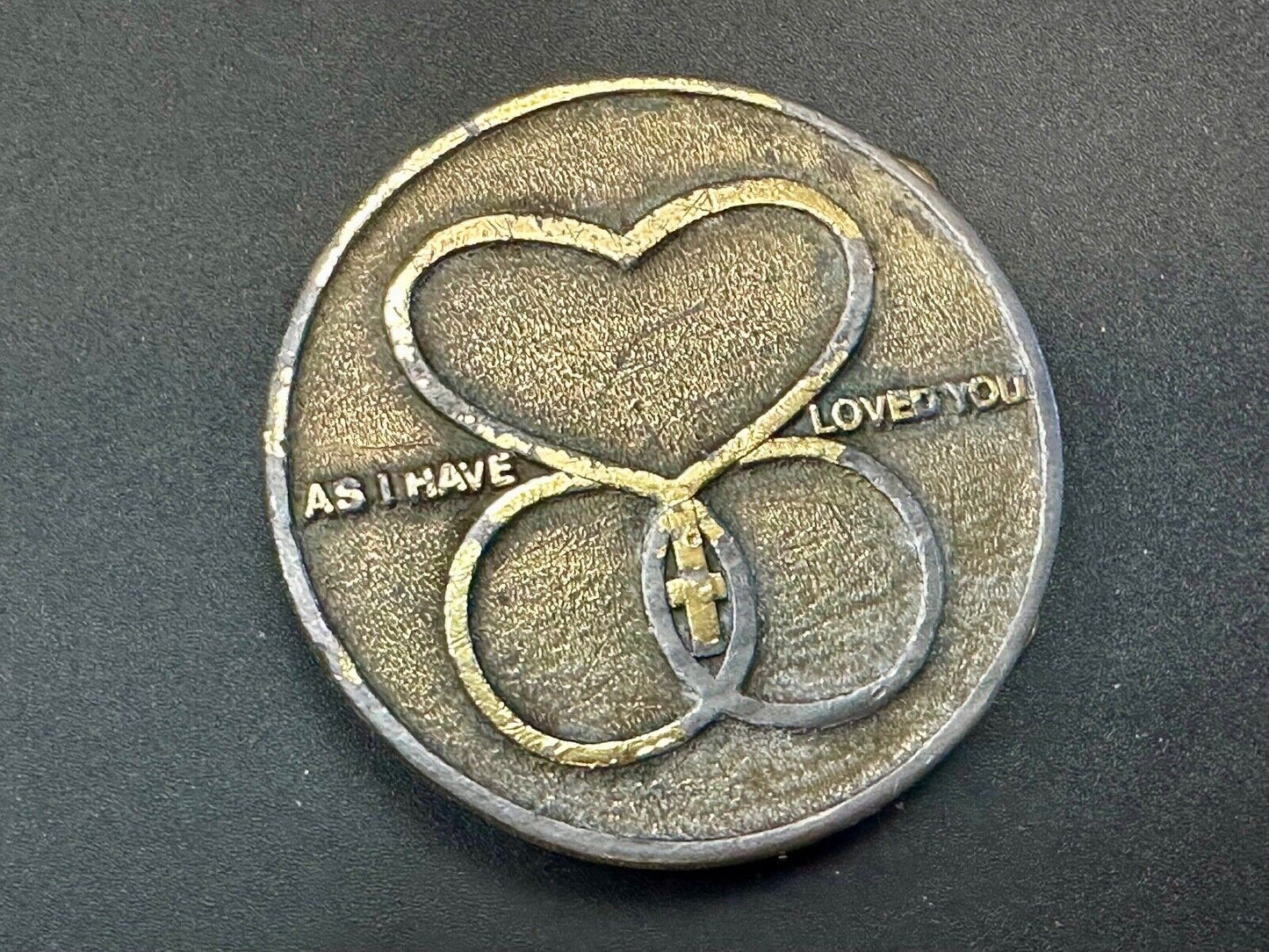 As I Have Love You Marriage Encounter Wife Husband Religious Symbol Belt Buckle