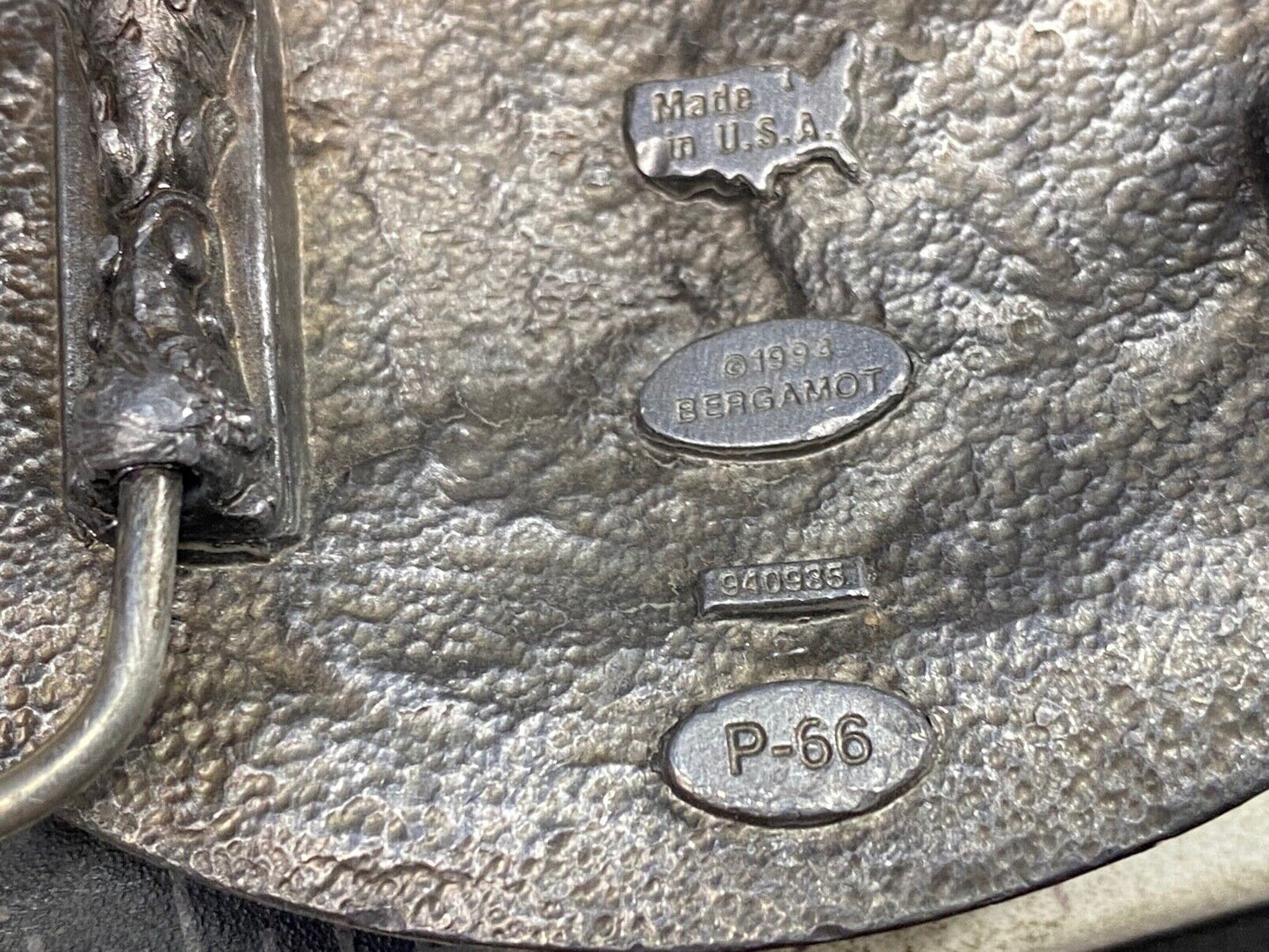 Vintage 1990'S Rodeo Star - P-66 Cowboy Western Belt Buckle By Bergamot