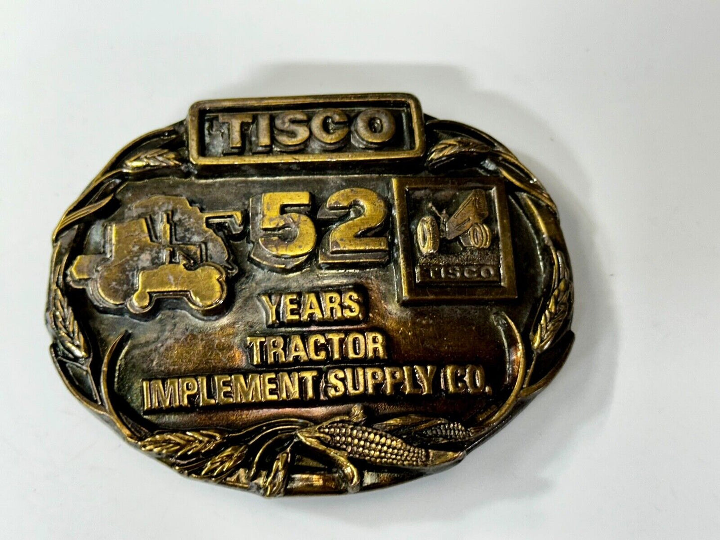 Tisco 52 Years Tractor Implements Supply Commemorative Belt Buckle by Siskiyou