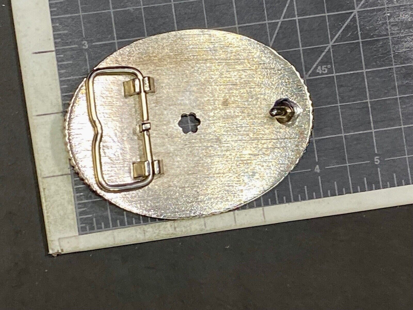 44 Mag Gun Collectors Bullets As Centerpiece In Western Cowboys Belt Buckle