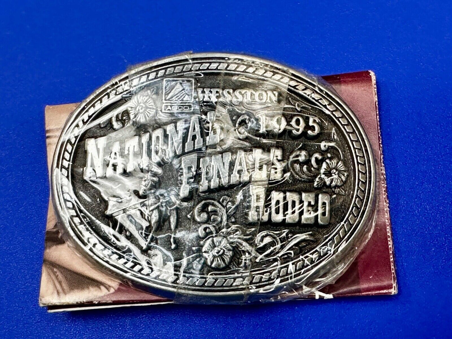 1995 NFR National Finals Rodeo NOS Youth Size Western Belt Buckle
