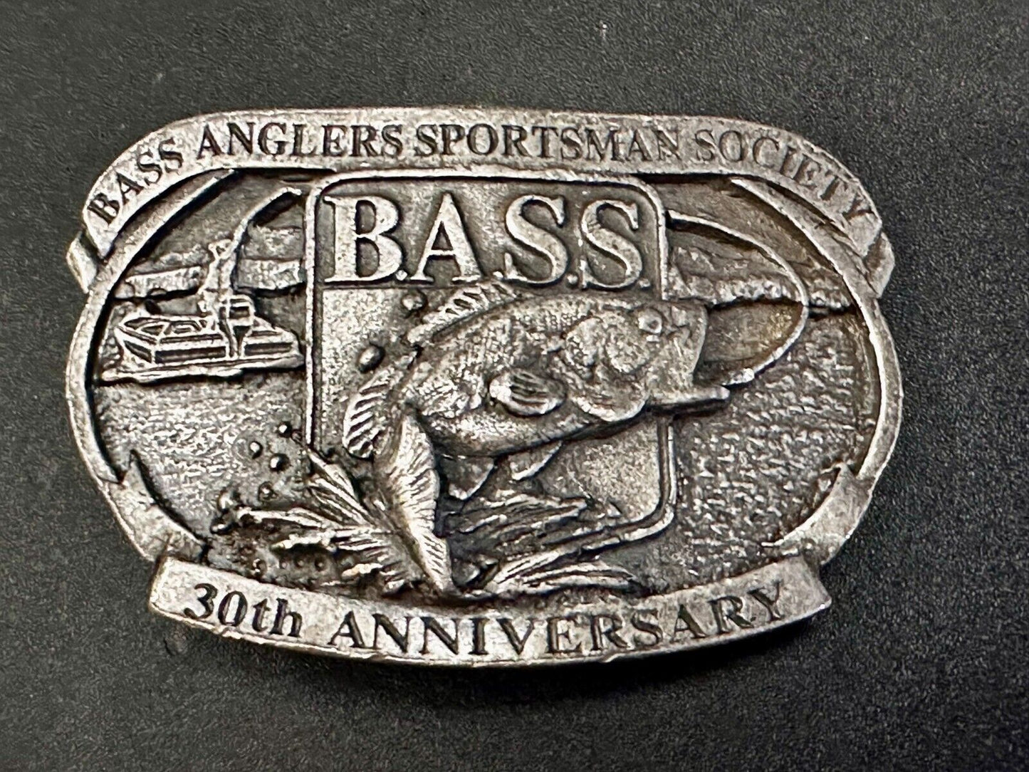 Bass Anglers Sportsman Society 30th Anniversary Club Belt Buckle