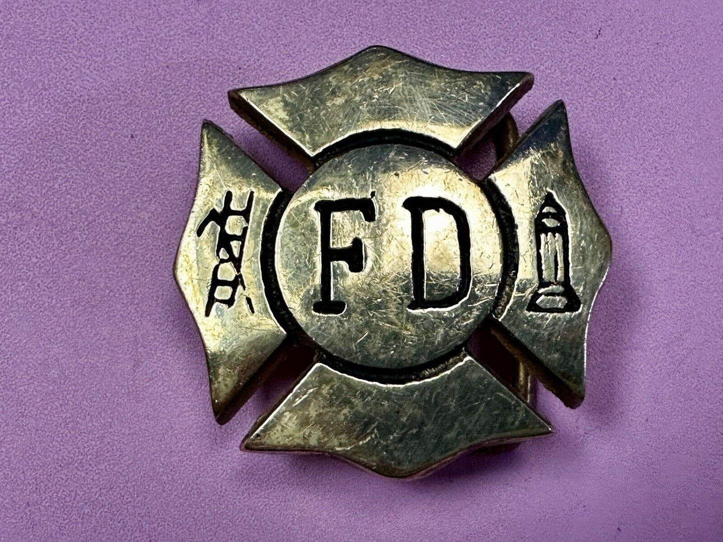 Belt Buckle fire logo
